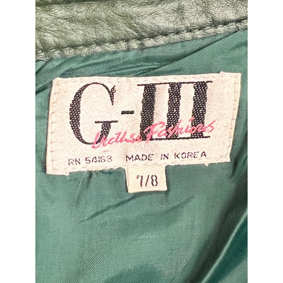 Vintage 100% Soft Green Leather Skirt Size Fits Small/Medium - Picture 7 of 10